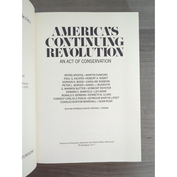 America's Continuing Revolution An Act of Conservation 1975 Hardcover DJ Tonsor - Picture 6 of 11